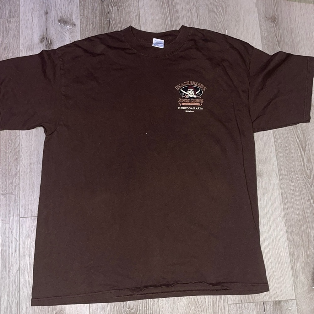 Brown oversized puerto Vallarta t shirt